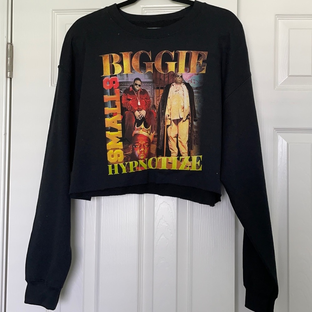 NWT CROPPED BIGGIE SWEATER